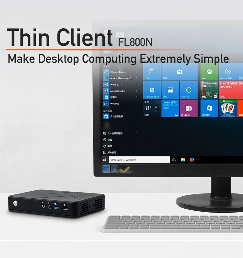 Share Thin Client Quad Core 1.5GHz for School Office Internet Cafe Arm Mini PC Station